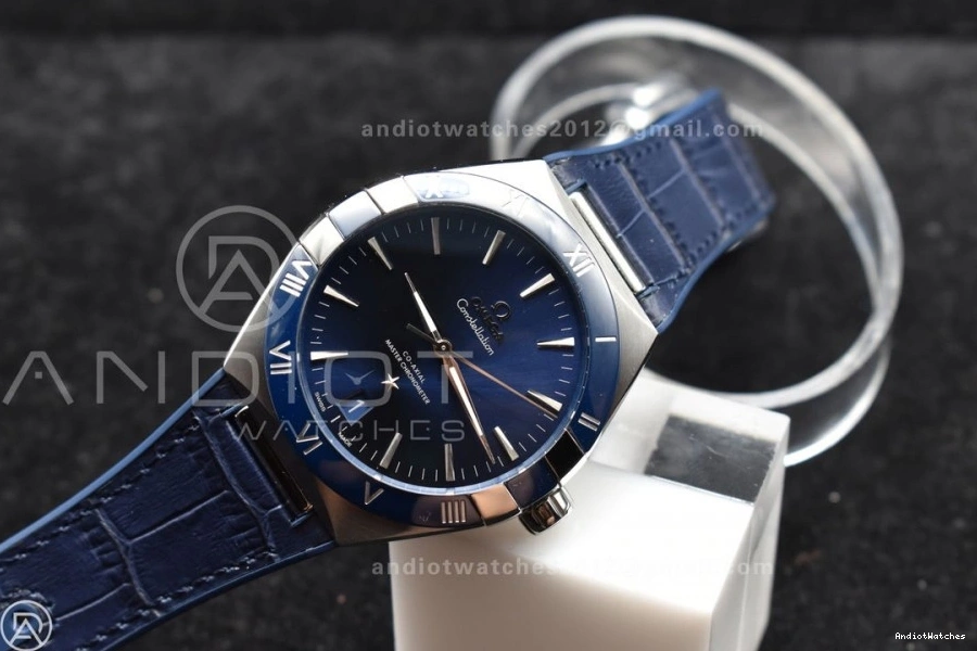 on Ceramic VSF Strap Gummy Blue Edition Clone Breathable 1:1 Blue Constellation A8900 SS 546 Blue Super Best Dial 0306